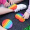 Push Pop Bubble Sensory Fidget Toy Silicone Squeeze It Fidgets Stress Anxiety Relief Popper Toys for Autism ADHD Special Needs Rainbow Multicolor 4 Pack Set: Unicorn Robot Dinosaur Mouse